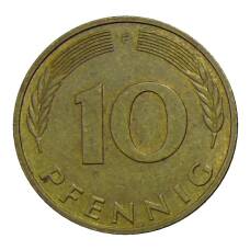 Монета 10 пфеннигов 1993 года F Германия (реверс)