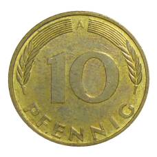 Монета 10 пфеннигов 1995 года A Германия (реверс)