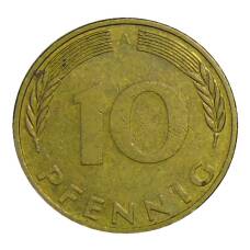 Монета 10 пфеннигов 1995 года A Германия (реверс)