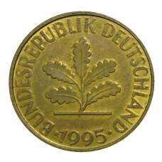 Монета 10 пфеннигов 1995 года A Германия (аверс)