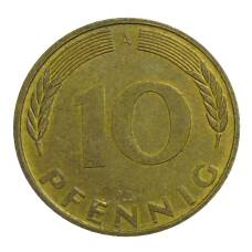 Монета 10 пфеннигов 1995 года A Германия (реверс)