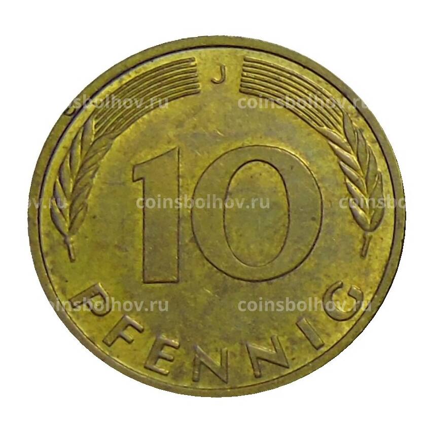 Монета 10 пфеннигов 1995 года J Германия (вид 2)