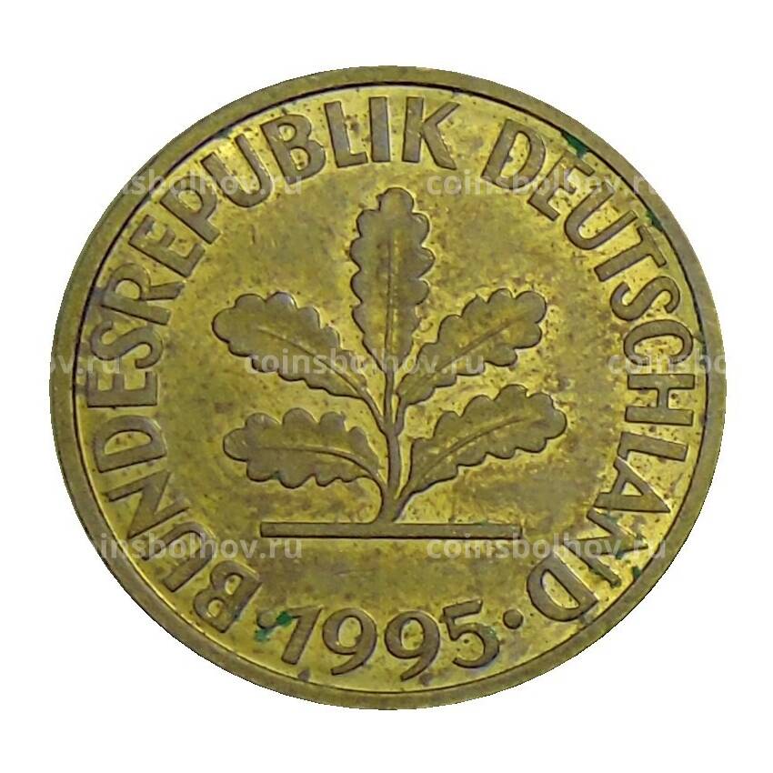 Монета 10 пфеннигов 1995 года D Германия