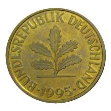 Монета 10 пфеннигов 1995 года D Германия (аверс)