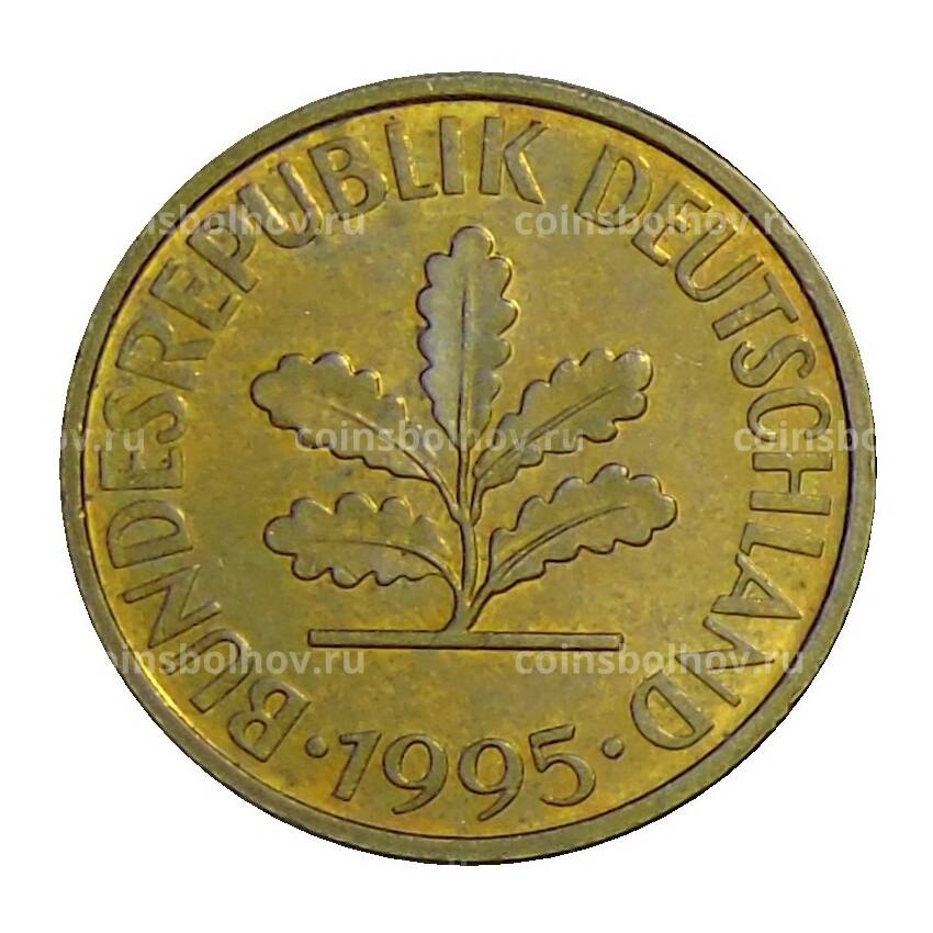 Монета 10 пфеннигов 1995 года F Германия