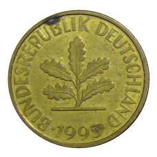 Монета 10 пфеннигов 1995 года F Германия (аверс)