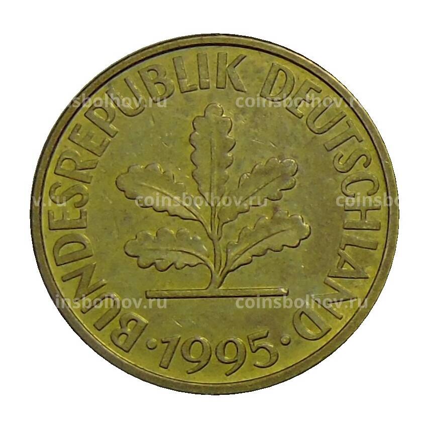 Монета 10 пфеннигов 1995 года F Германия