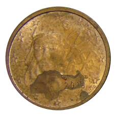 Монета 2 евроцента 2016 года Франция (аверс)