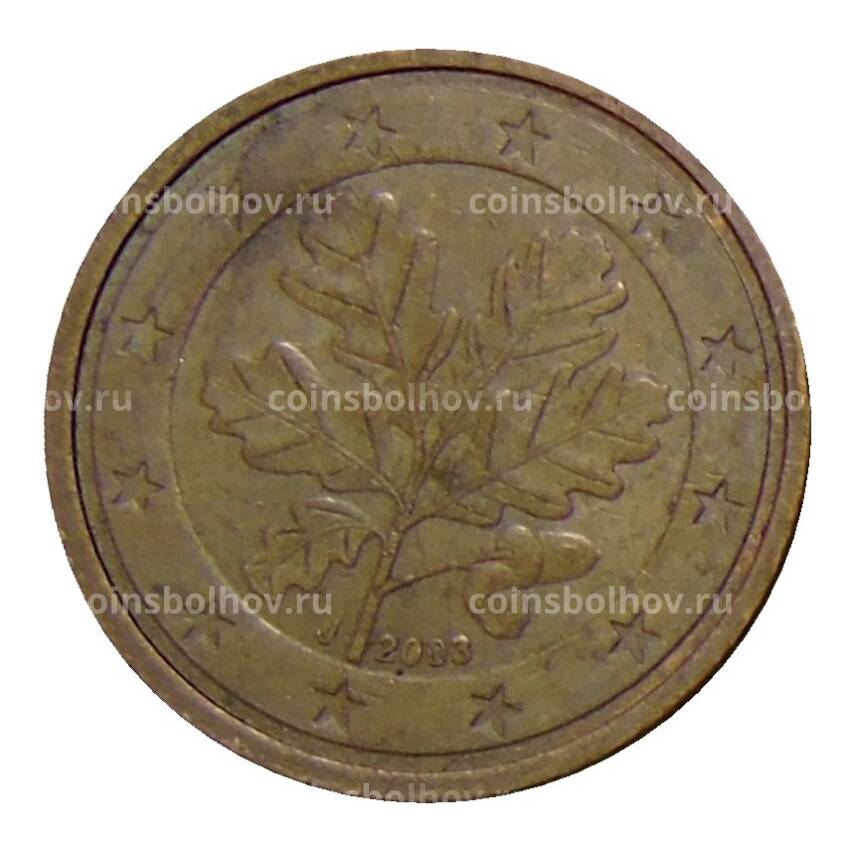 Монета 2 евроцента 2003 года J Германия
