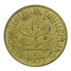 Монета 10 пфеннигов 1971 года J Германия (аверс)