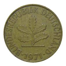 Монета 10 пфеннигов 1971 года G Германия (аверс)