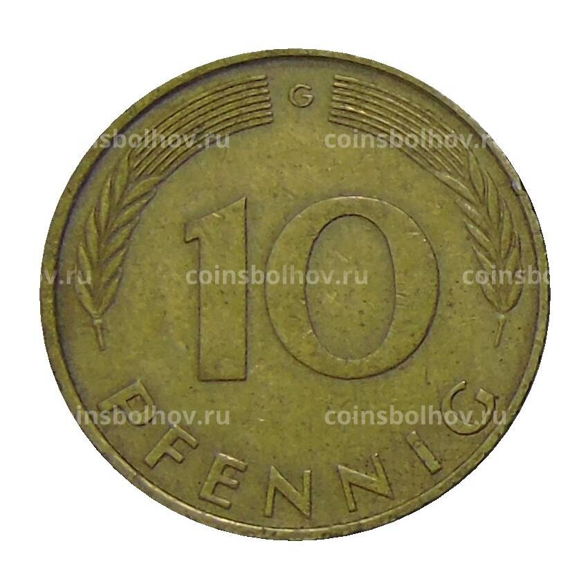 Монета 10 пфеннигов 1971 года G Германия (вид 2)