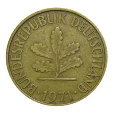 Монета 10 пфеннигов 1971 года G Германия (аверс)