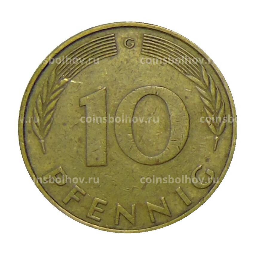 Монета 10 пфеннигов 1971 года G Германия (вид 2)