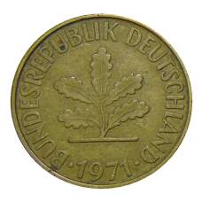 Монета 10 пфеннигов 1971 года G Германия (аверс)