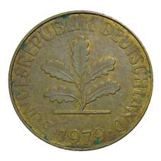 Монета 10 пфеннигов 1979 года J Германия (аверс)