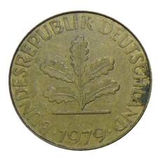 Монета 10 пфеннигов 1979 года J Германия (аверс)