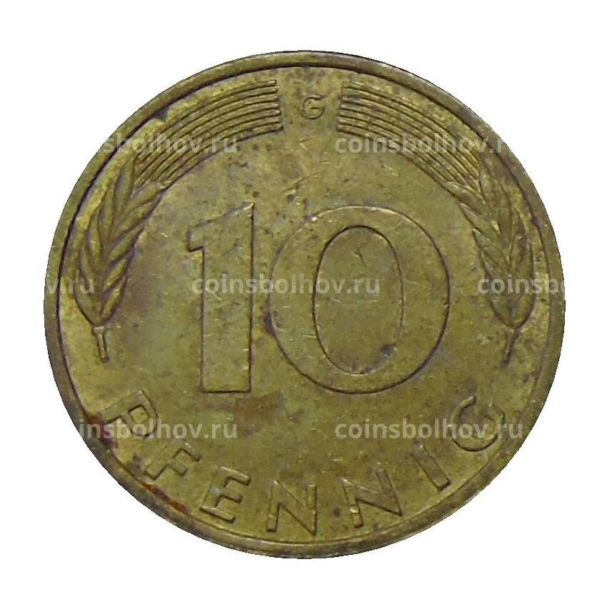 Монета 10 пфеннигов 1979 года G Германия (вид 2)