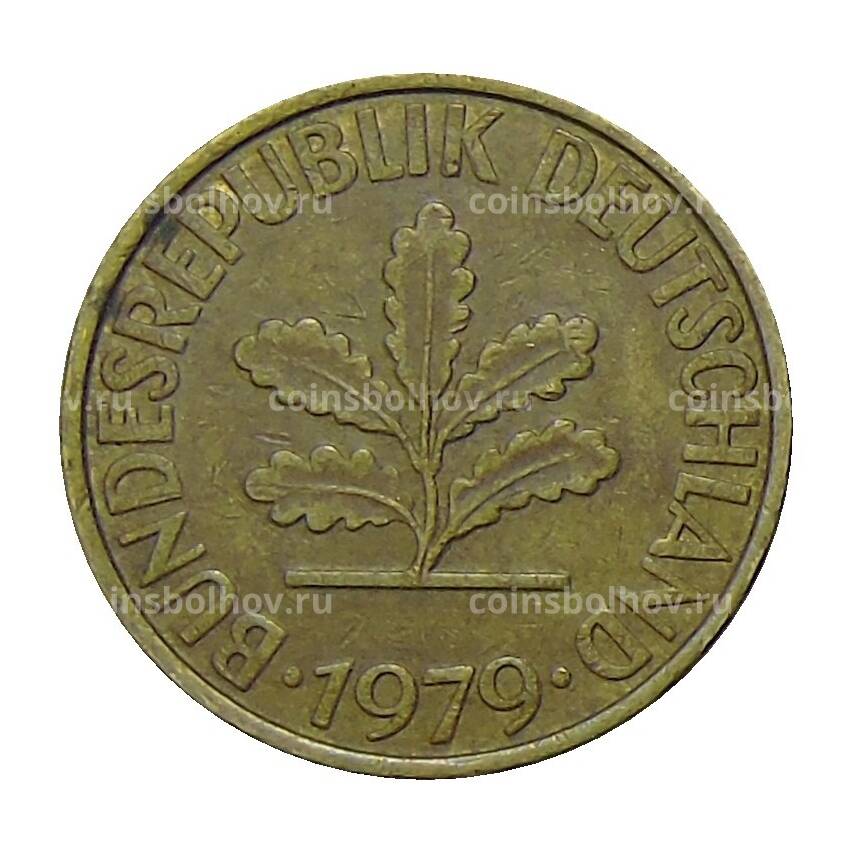 Монета 10 пфеннигов 1979 года D Германия