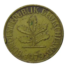 Монета 10 пфеннигов 1979 года D Германия (аверс)