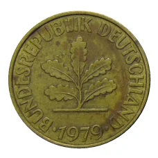 Монета 10 пфеннигов 1979 года D Германия (аверс)