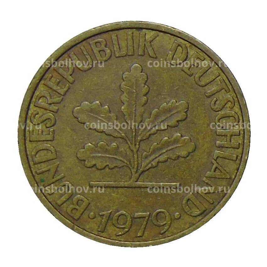 Монета 10 пфеннигов 1979 года D Германия