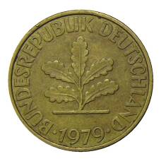 Монета 10 пфеннигов 1979 года D Германия (аверс)