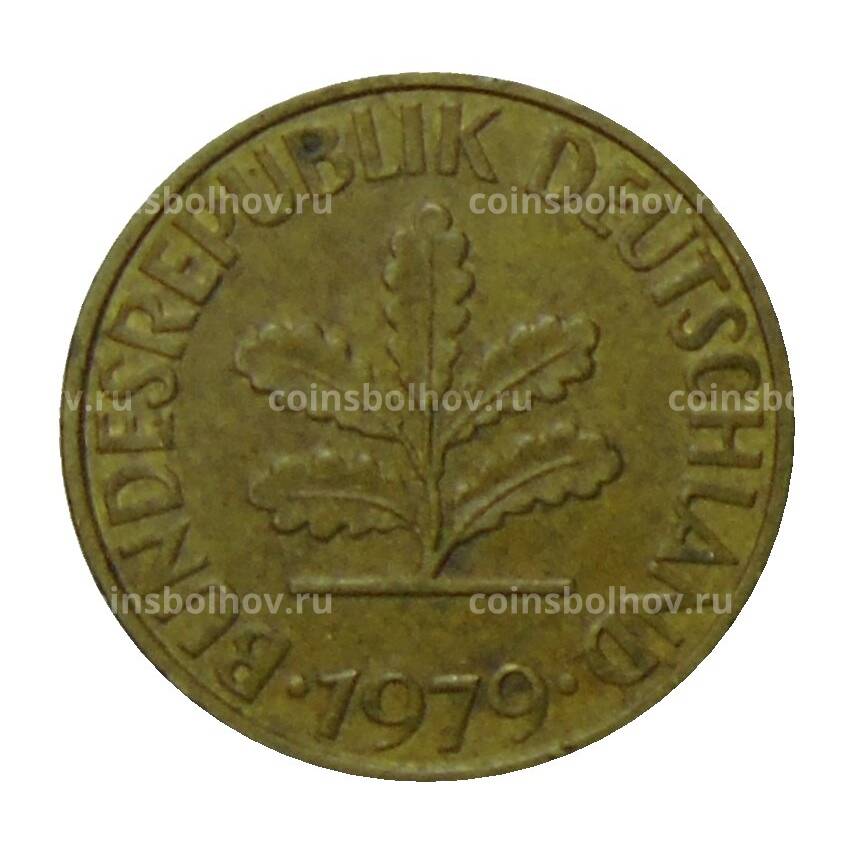 Монета 10 пфеннигов 1979 года F Германия