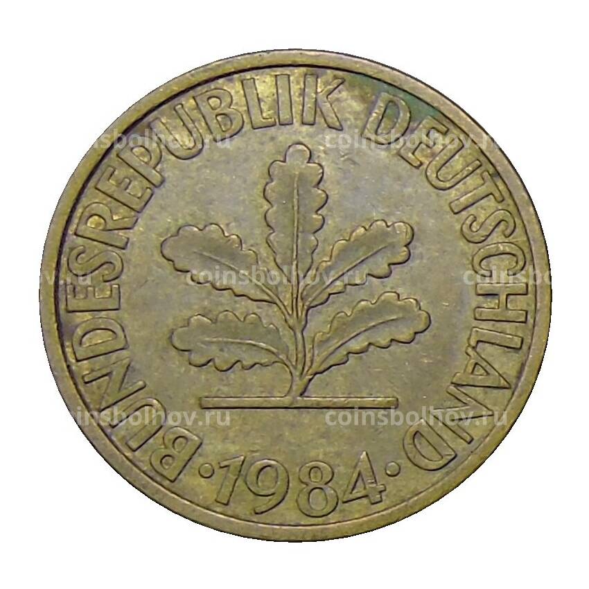 Монета 10 пфеннигов 1984 года D Германия