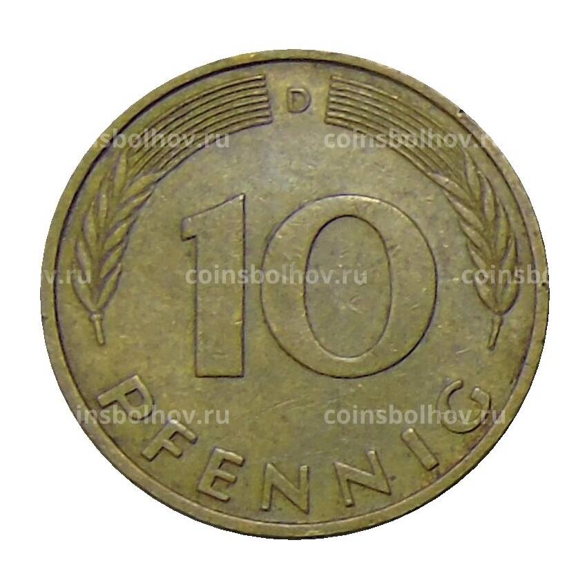 Монета 10 пфеннигов 1984 года D Германия (вид 2)