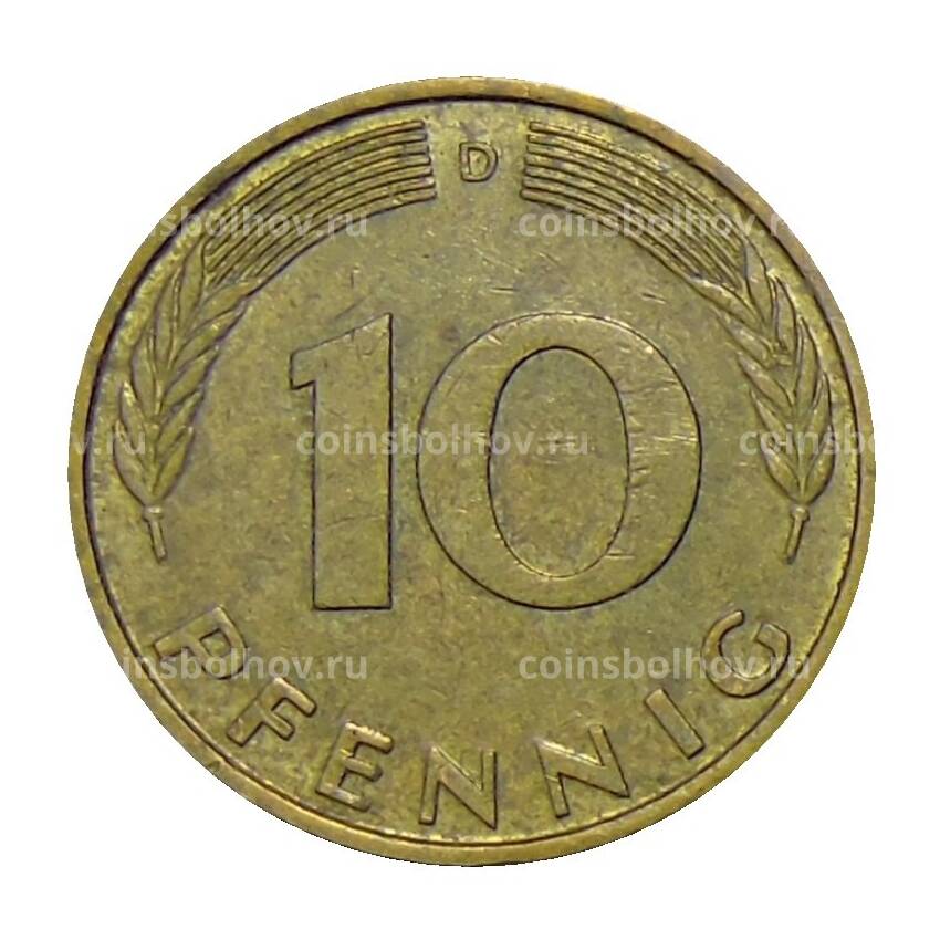 Монета 10 пфеннигов 1984 года D Германия (вид 2)