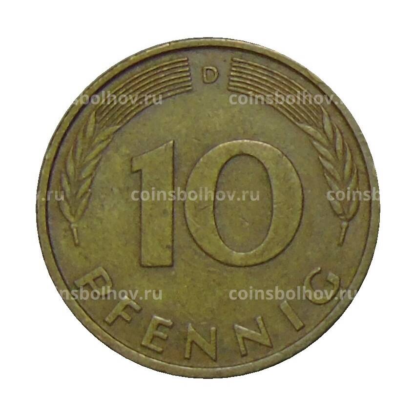 Монета 10 пфеннигов 1983 года D Германия (вид 2)