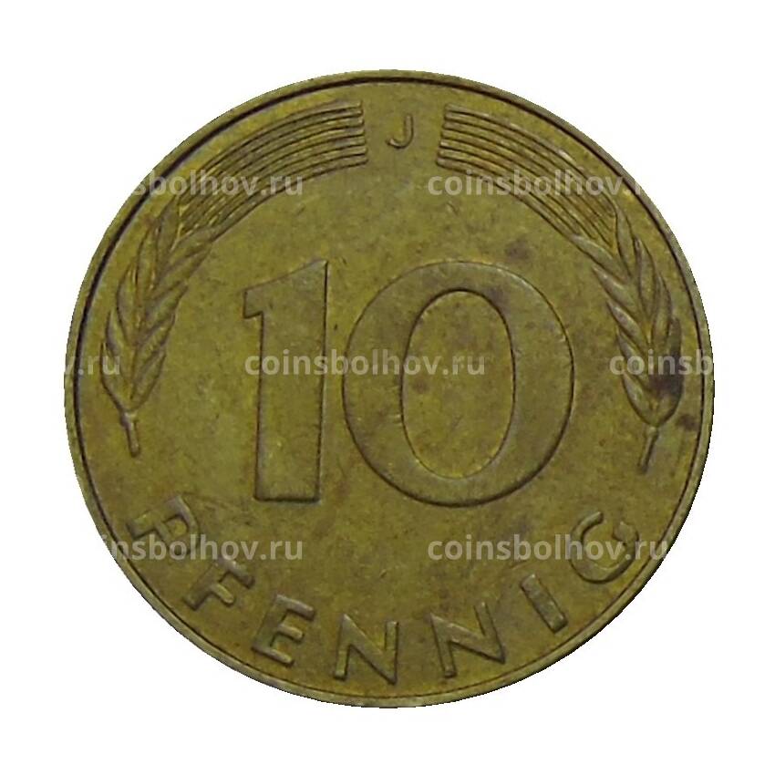 Монета 10 пфеннигов 1983 года J Германия (вид 2)