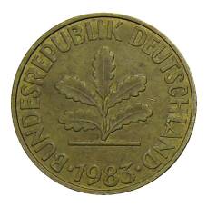 Монета 10 пфеннигов 1983 года G Германия (аверс)