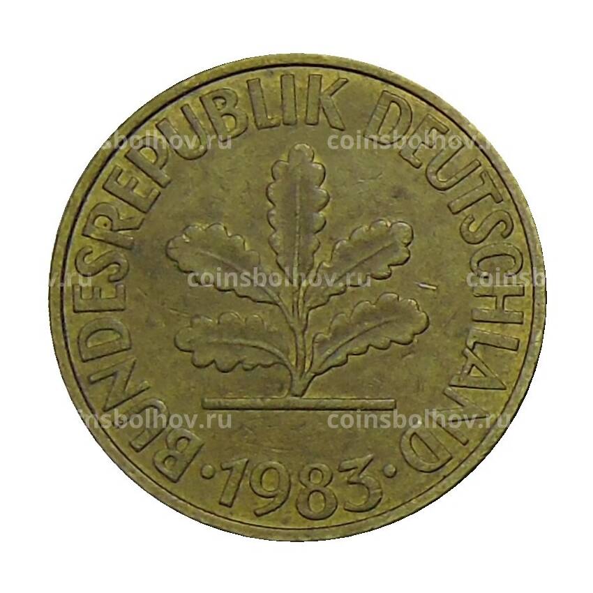 Монета 10 пфеннигов 1983 года G Германия