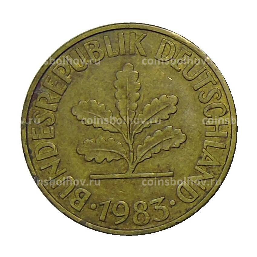 Монета 10 пфеннигов 1983 года G Германия