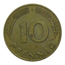 Монета 10 пфеннигов 1988 года F Германия (реверс)