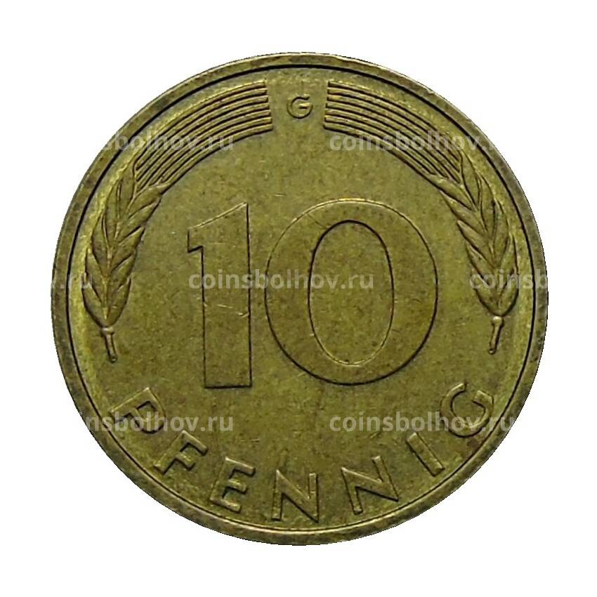 Монета 10 пфеннигов 1996 года G Германия (вид 2)