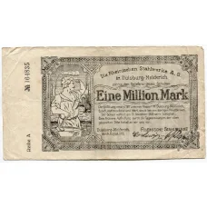 Банкнота 1000000 марок 1923 года Германия — Нотгельд (Дуйсбург)