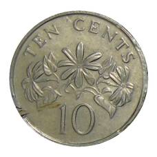 Монета 10 центов 1986 года Сингапур (аверс)