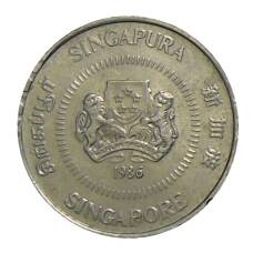 Монета 10 центов 1986 года Сингапур (реверс)