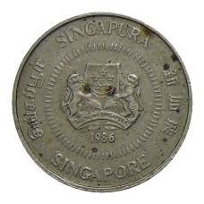 Монета 10 центов 1986 года Сингапур (аверс)