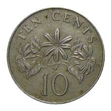 Монета 10 центов 1986 года Сингапур (реверс)