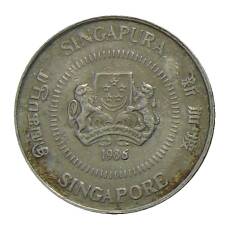 Монета 10 центов 1986 года Сингапур (аверс)