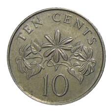 Монета 10 центов 1987 года Сингапур (реверс)