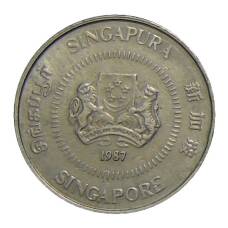 Монета 10 центов 1987 года Сингапур (аверс)