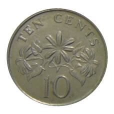 Монета 10 центов 1989 года Сингапур (реверс)