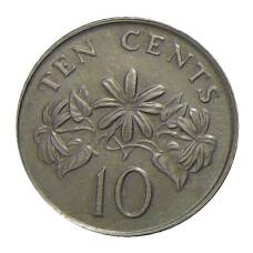 Монета 10 центов 1989 года Сингапур (реверс)
