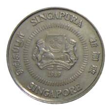 Монета 10 центов 1989 года Сингапур (аверс)