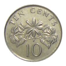 Монета 10 центов 1991 года Сингапур (реверс)
